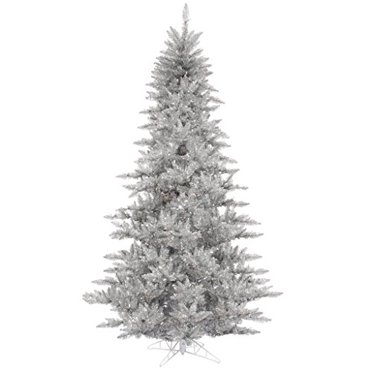 Vickerman K166830 Sapin avec 234 Pointes en PVC Comprend un Support en Plastique, 3 Pieds x 25 Pouces, Argent