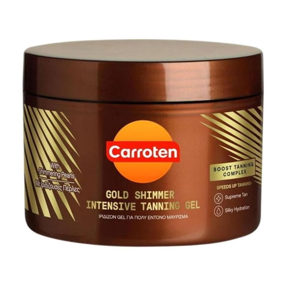 UOYOTT Carroten Gold Shimmer Intensive Tanning Gel with Coconut Oil 150ml - BIG SALE