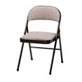 thumbnail image 3 of MECO Sudden Comfort Deluxe Metal Fabric Padded Folding Chair, Gray (4 Pack), 3 of 5