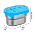 thumbnail image 3 of PRETXORVE 304 Stainless Steel Crispers Bento for Dipping Dishs, 3 of 5