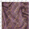 thumbnail image 3 of Soimoi Purple polyester Crepe Fabric Leopard Animal Skin Printed Fabric 1 Yard 52 Inch Wide, 3 of 6