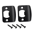 thumbnail image 2 of simhoa 2Pcs Door Strike Plates Accessories D Shaped Professional for Interior Doors Round Corner, 2 of 8