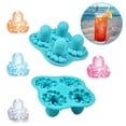 thumbnail image 4 of Silicone Ice Trays Home Kitchen Ice Maker Reusable Ice Molds Chocolate Jelly Candy Ice Maker Small, 4 of 6