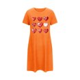 thumbnail image 4 of Kaemgyyd Chemises de Nuit pour Femmes Douces et Confortables à Manches Courtes Chemises de Sommeil Fluides Nuisette Décontractée Robe de Nuit Douce Vêtements de Nuit, 4 of 6