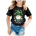 thumbnail image 4 of WEAIXIMIUNG T-Shirt Imprimé à Manches Courtes pour Enfants de la Saint-Patrick, Chemise Décontractée 130, 4 of 4