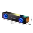 thumbnail image 4 of Cameland Desktop Compact Usb Powered Wired Multimedia Mini Stereo Sound Bar 3.5Mm Audio Jacks, 4 of 8