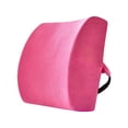 thumbnail image 3 of Yinanstore Back Support Pillow Backrest Ergonomic Adjustable Strap Breathable Back Cushion Multipurpose for Couch Car Gaming Office Sofa Rose Red, 3 of 8