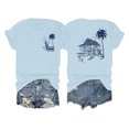 thumbnail image 3 of LUOGENLI T-shirts pour Femme pour Femmes T-Shirt Décontracté à Imprimé de Lettres Col Rond Manches Courtes T-Shirt Haut 4xlt T-shirts pour Femmes T-shirts Graphiques T-shirts de la Saint-Valentin Bleu Clair m, 3 of 3