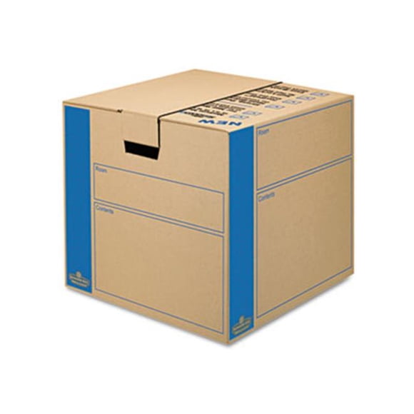 Bankers Box SmoothMove Moving Storage Box- Extra Strength- Medium- 18w x 18d x 16h- Kraft