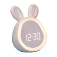 thumbnail image 1 of Lksixu Adorable Bunny Réveil avec Veilleuse pour Chambres avec Réglages Intelligents, Alarmes de Luminosité Réglables et Multiples Sonneries pour Tous les Âges Gadgets de Cuisine, 1 of 6