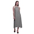 thumbnail image 1 of Bimba Robe de Plage Dos Nu Longue à Col Licou Imprimé Géométrique pour Femmes rayondress-TTTG, 1 of 1