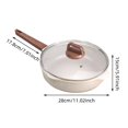 thumbnail image 2 of Poêle à Frire Antiadhésive, Poêle Enduite de Pierre, Répartition Uniforme de la Chaleur, Cuisine, Sauté, Sauté, 2 of 8