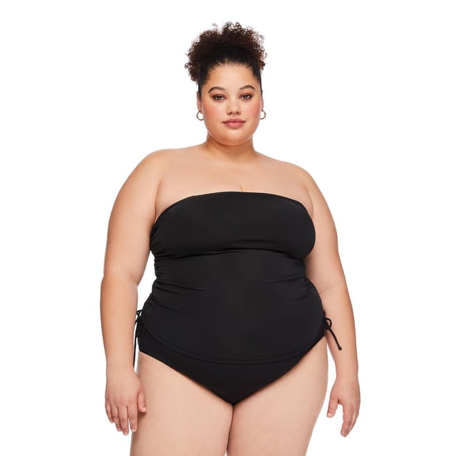George Women's Plus Ruched Tankini