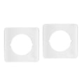 thumbnail image 2 of DOLITY 2x Plaque de Renforcement de Porte Bouton de Porte Poignée de Porte Support de Plaque Blanc, 2 of 8