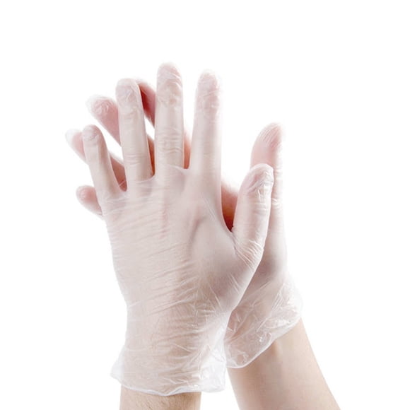 Clear Vinyl Exam Glove Latex & Powder Free size SMALL 100/box, Sold as boxes of 8