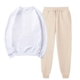 thumbnail image 2 of Besolor Ensembles 2 Pcs pour Femmes Survêtements Décontractés Chandail à Col Rond et Pantalon de Jogging Ensembles d'Entraînement Survêtements, 2 of 5