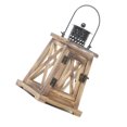 thumbnail image 1 of serony Candle Stick Holders with Hanging Handle Wood Handmade Lantern Decoration Retro Style Candlestick Lamp Table Accessories, 1 of 6