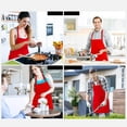 thumbnail image 4 of Aprons For Women With Pockets Mens Apron Chef Apron Cleaning Experiments Long Life Kitchen Apron For Men, 4 of 8