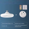 thumbnail image 2 of TFixol Ceiling Fan Light with Remote Control, 3-Speed Adjustable, Silent Operation for Living Room, Bedroom, and Dining Area (White Shade, White Light), 2 of 7