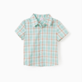 thumbnail image 3 of PatPat Family Matching Green Plaid Shirt or Ruffle Sleeves Bow Side Wrap Bottom Dress with Hidden Snap, 3 of 7