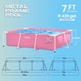 thumbnail image 2 of Intex Piscine hors Terre Rectangulaire 84 Pouces x 23,62 Pouces, Rose, 2 of 6