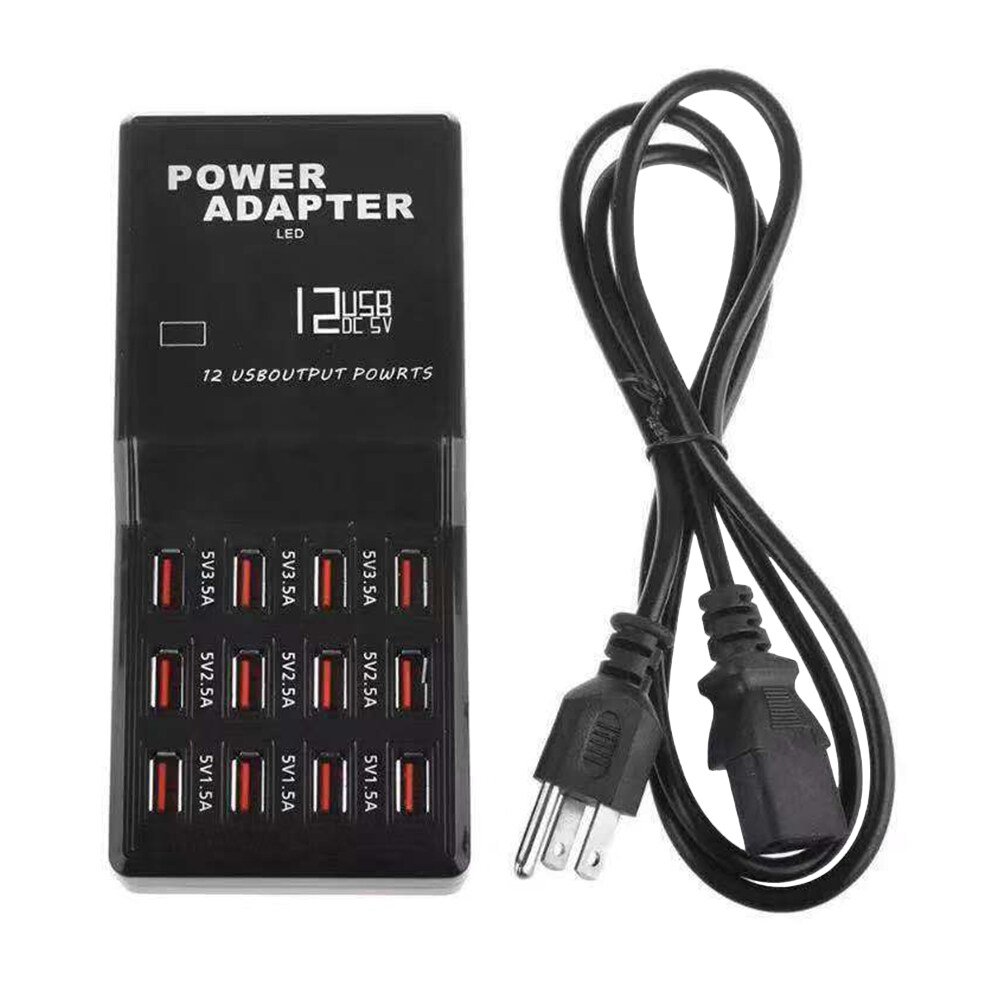 Station de Charge USB 12 Ports Charge Rapide Station de Charge Intelligente Prise US