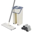 thumbnail image 2 of Deals of the Week Mop And Bucket Set 360° Floor Mop And Bucket with 10 Replacement Machine Washable Microfiber Mop Pads Flat Microfiber Mop Home Floor Tiles Cleaning Wet Dry Cleaning Buckets, 2 of 4