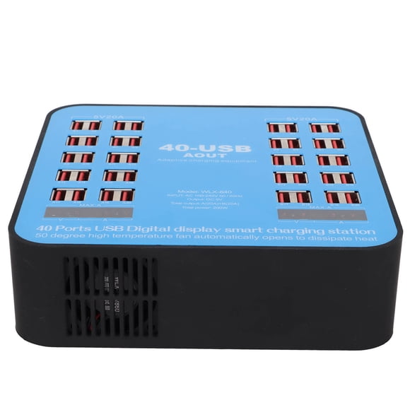 Charging Base, Multiple 40 Port Universal Stable USB Charging Hub Adaptive Smart Chip for Digital Devices EU Plug,UK Plug,US Plug,AU Plug