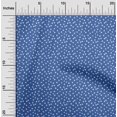 thumbnail image 2 of oneOone Rayon Medium Blue Fabric Floral Craft Projects Decor Fabric Printed By The Yard 56 Inch Wide, 2 of 5