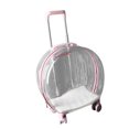 thumbnail image 1 of Wheeled Pet Carrier, Cat Trolley Case Practical Labor Saving Transparent  for Bathing, 1 of 7