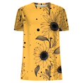 thumbnail image 4 of Mareep Blouse pour Femmes P-2TG T-Shirt à Col Rond Imprimé à Manches Courtes pour Femmes Haut Ample Hauts pour Femmes Liquidation, Cadeau, 4 of 7