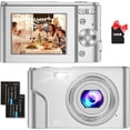 thumbnail image 1 of Zostuic Kids Digital Camera, FHD 1080P 48MP 16X Digital Zoom, Compact Mini Camera (Silver), 1 of 7