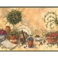 thumbnail image 1 of Beige Vert Rouge Bleu Baies Fruits Nourriture Cuisine Extra Large Papier Peint Frontière Retro Design, Rouleau 15' x 10,5'', 1 of 3