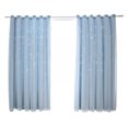 thumbnail image 1 of Amdohai 2Pcs Window Curtain Hollowed Out Stars Shading Curtain Drape Purdah, 1 of 6
