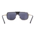 thumbnail image 2 of Mobster Flat Top Rimless Luxury Sport Fashion Racer Sunglasses Gold Black, 2 of 4