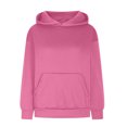 thumbnail image 4 of MeetoTime Women's Oversized Sweatshirt Fall Lightweight Long Sleeve Hoodie Fleece Pocket Pullover Tops, 4 of 6