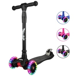 Trottinette Enfants 5 en 1 Scooters avec siège Amovible réglable et poignée de poussée Roues à Trottinette Enfants 5 en 1 Scooters avec siège Amovible réglable et poignée de poussée Roues à