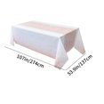 thumbnail image 2 of RKSTN tablecloths Disposable Tablecloth Thickened Wavepoint Printed Plastic Dining Table Tablecloth Holiday Birthday Party Rectangular Water Proof And Oil Proof Tablecloth table runner, 2 of 5