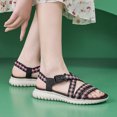 thumbnail image 4 of IUJSOY Womens Sandals Adjustable Strappy Dressy Summer Platform Sandals Open Toe Walking Shoes, 4 of 8
