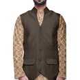 thumbnail image 4 of Atasi Ensemble Kurta Pyjama Imprimé Veste Col Mandarin Chemise Ethnique Traditionnelle, 4 of 5