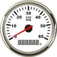 thumbnail image 1 of 85mm Marine Tachometer 3000 4000 6000 RPM Tacho Meter Gauge Red Backlight With LCD Hour Meter For Car Boat Truck Auto 12V/24V ,Wide Applicability, 1 of 7