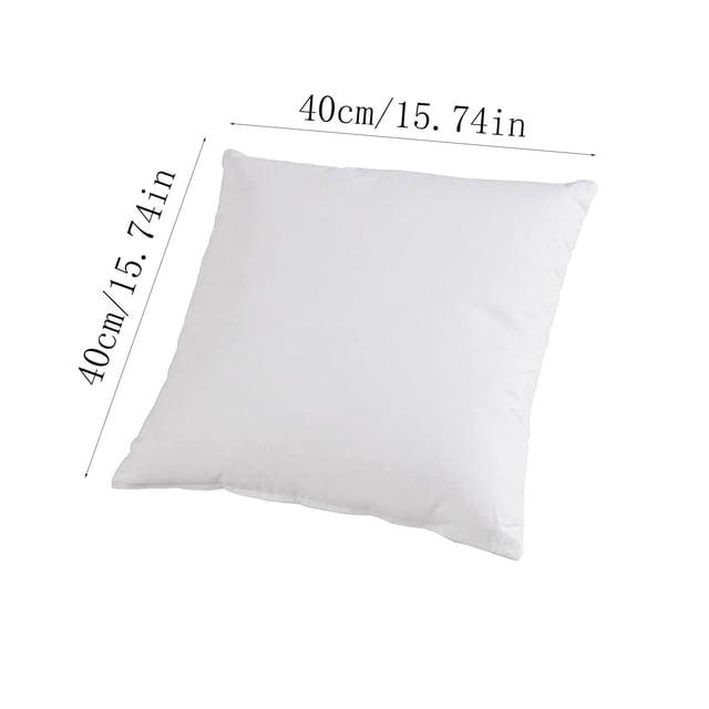 Dadatutu Pillow Insert, White Standard Pillow Insert, Solid Cushion Inner Stuffer Pillow Sham Insert Pillow Square Decorative Throw Pillow Inserts, 4 Size
