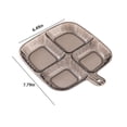 thumbnail image 3 of Binmer Divided Plates For Kids Adults Compartment Plates Lightweight Reusable Dinnerware Portion Plastic Plates, 3 of 6