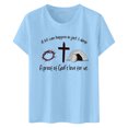 thumbnail image 5 of LUOGENLI T-shirts pour Femme pour Femmes T-Shirt Décontracté à Imprimé de Lettres Col Rond Manches Courtes T-Shirt Plusieurs Couleurs T-shirts pour Femmes T-shirts Graphiques Fête de la Saint-Patrick Bleu Pâle TTG, 5 of 5