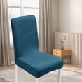 thumbnail image 3 of Dining Room Chair Cover Elastic Stretch Polyester Fleece Seat Slipcover with Secure Fit for Standard Chairs – Color 11, 3 of 5