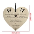 thumbnail image 5 of Dvkptbk Heart-Shaped Label Wooden Commemorative Wooden Sign Pendant Home Decor, 5 of 5