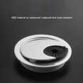 thumbnail image 3 of Ruiboury Computer Desk Hole Cover Portable Round Insulative Office Table Cable Grommet 50mm Silver 1Set, 3 of 6