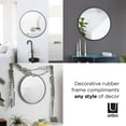 thumbnail image 3 of Umbra Hub Decorative  Round Wall Mirror,Black, 3 of 6