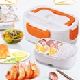 thumbnail image 2 of Zootealy Electric Heating Lunch Box for Car and Home Stainless Steel Two-in-One Lunch Bento Box, 2 of 8