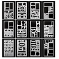 thumbnail image 1 of Bullet Journal Notebook Plastic Planner Stencils Journal Notebook Diary Scrapbook Diy Drawing Template, 1 of 11